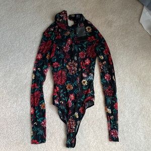 Lace sheer body suit